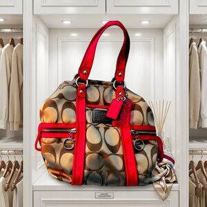 Coach Poppy Signature Spotlight Purse #F13843